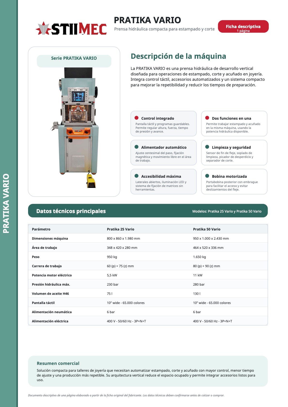 Ficha técnica EasyLink 2