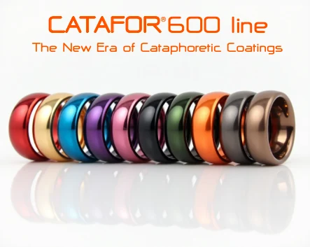 Anillos con acabados de colores de la línea CATAFOR 600